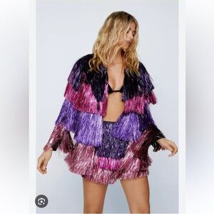 Nasty Gal tinsel set